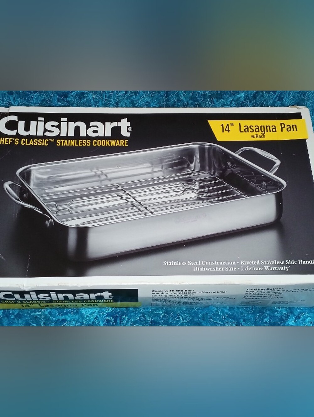 Cuisinart Stainless Steel Lasagna Pan with Removable Rack - Silver